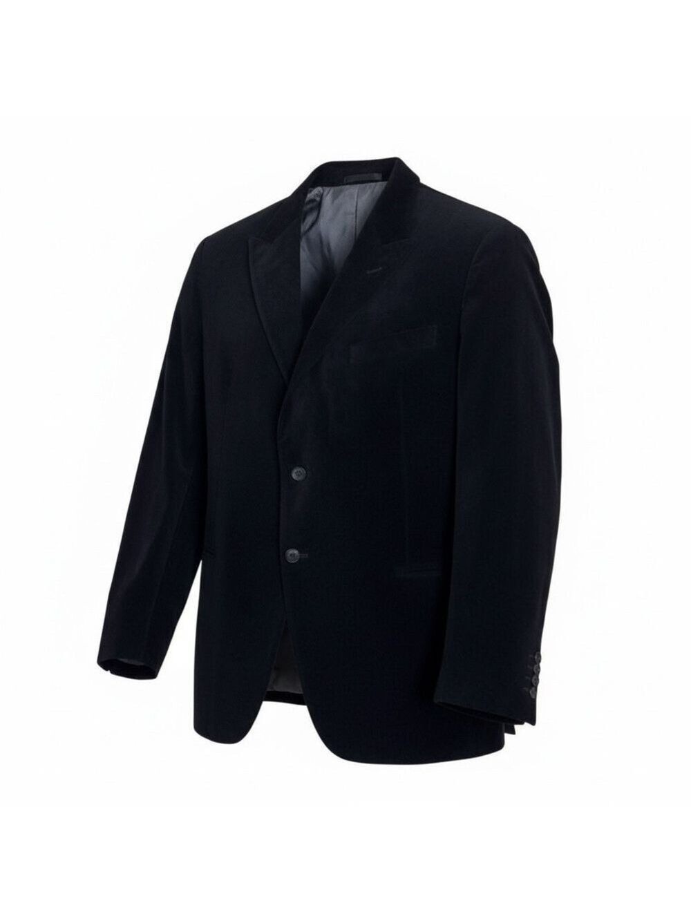 ARMANI COLLEZIONI Black Luxury Designer Business Casual Blazer Jacket Mens 46R